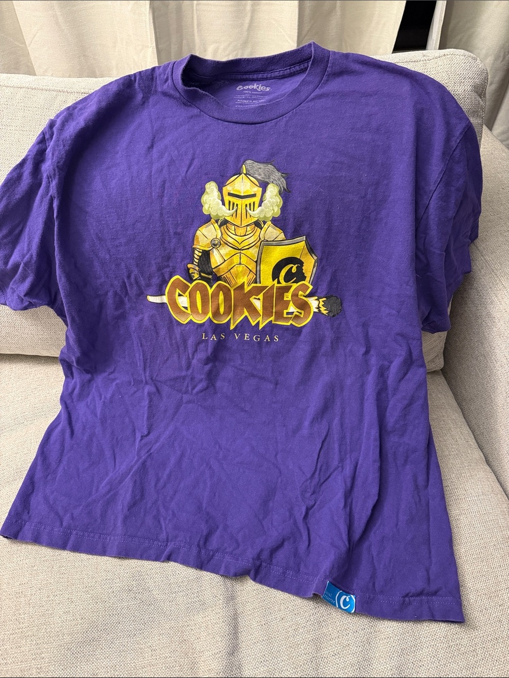 Cookies Las Vegas Purple Graphic Short Sleeve Tee